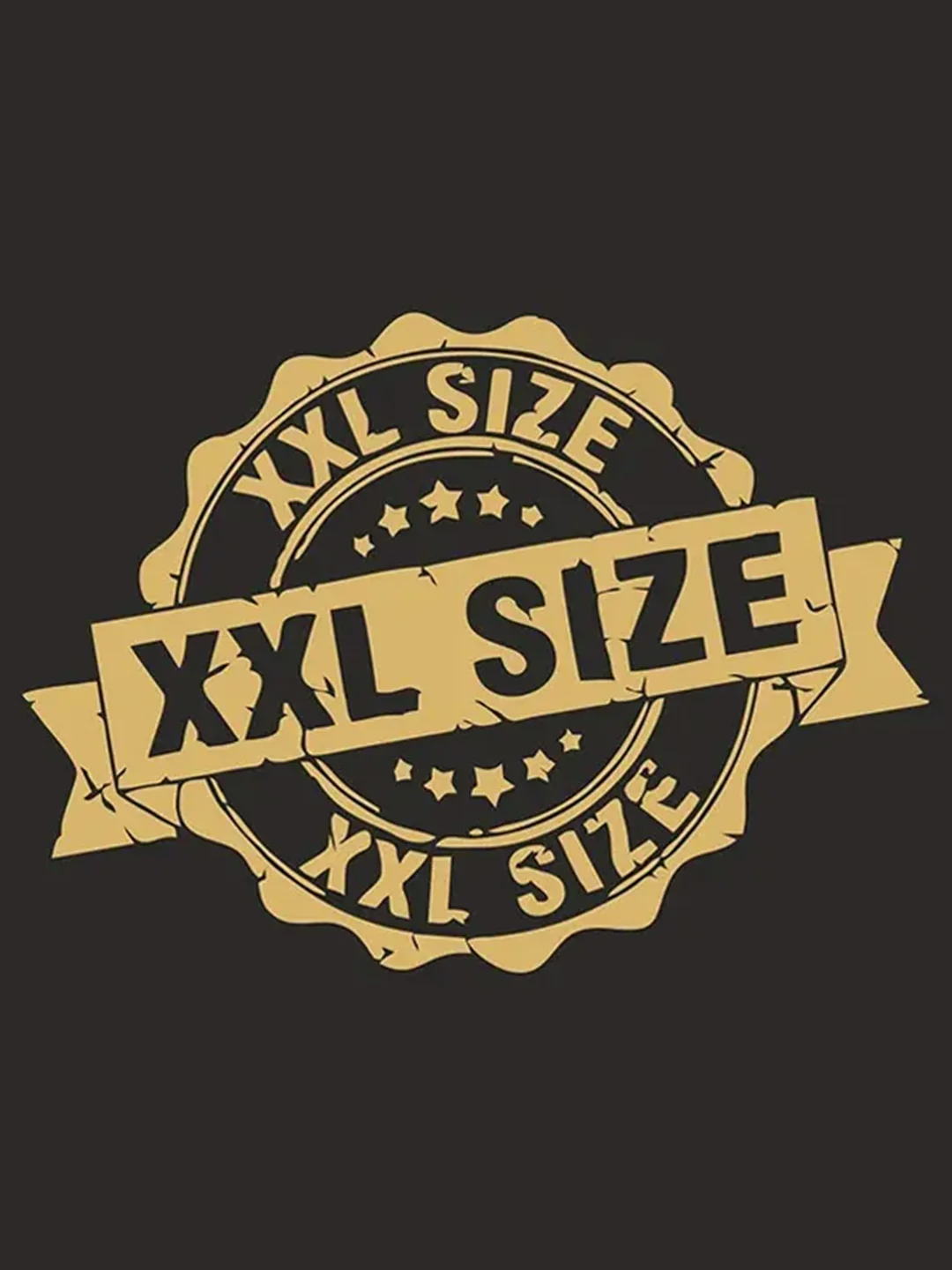 Черный пакет-майка "XXL Size", 42 х 67 см