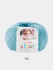 Голубой пряжа Alize baby wool