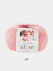 Коралловый меланж пряжа Alize baby wool