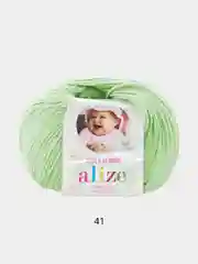 Салатовый пряжа Alize baby wool