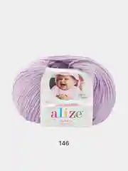 Лавандовый пряжа Alize baby wool