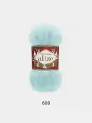 Бирюзовый пряжа Alize kid mohair royal