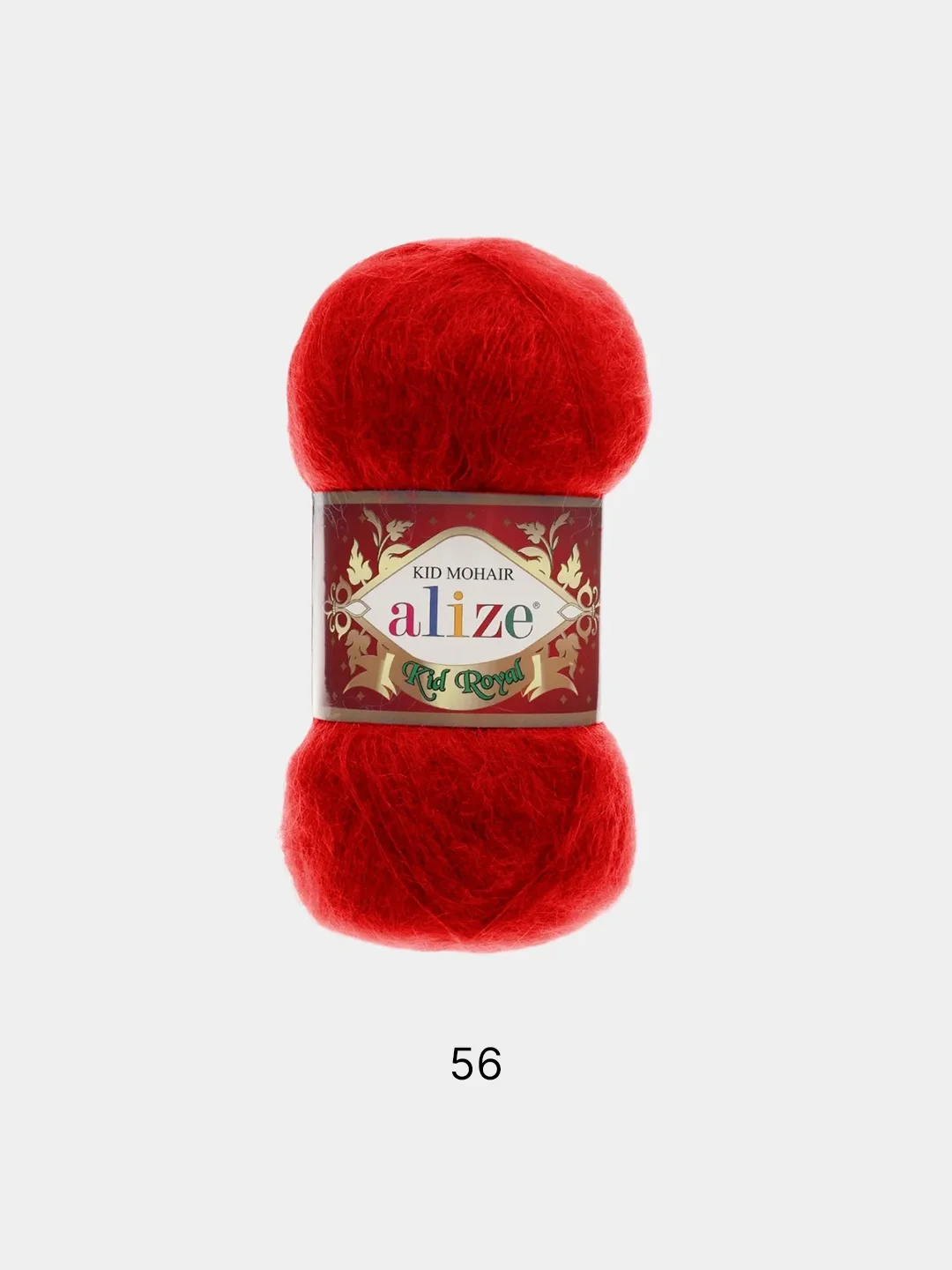 Красный пряжа Alize kid mohair royal