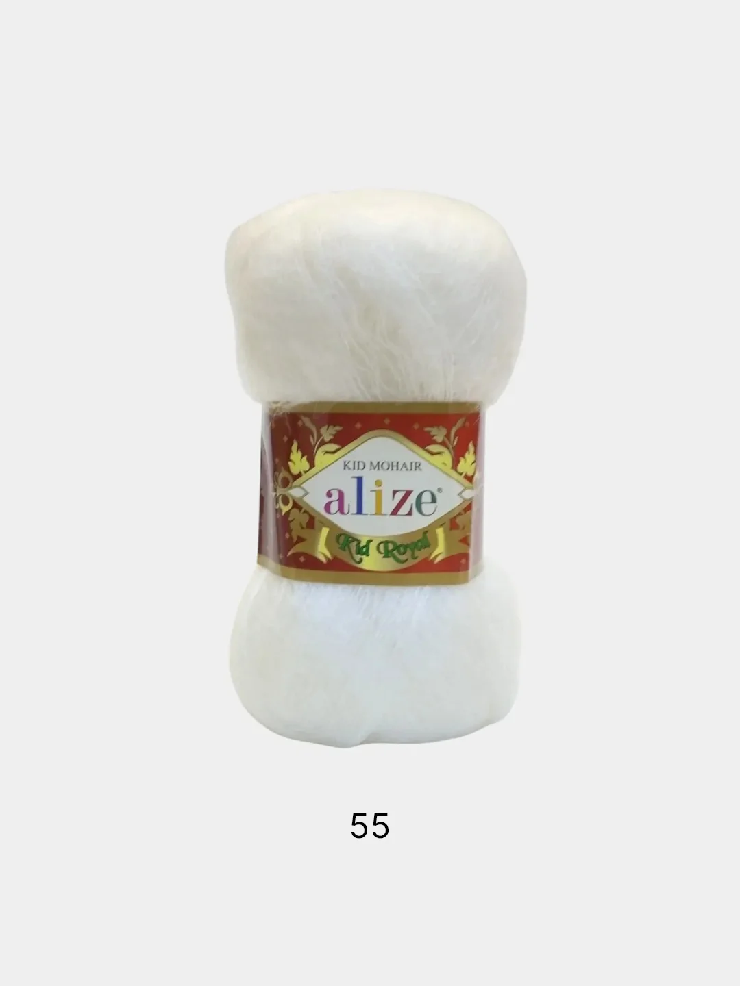 Белый пряжа Alize kid mohair royal