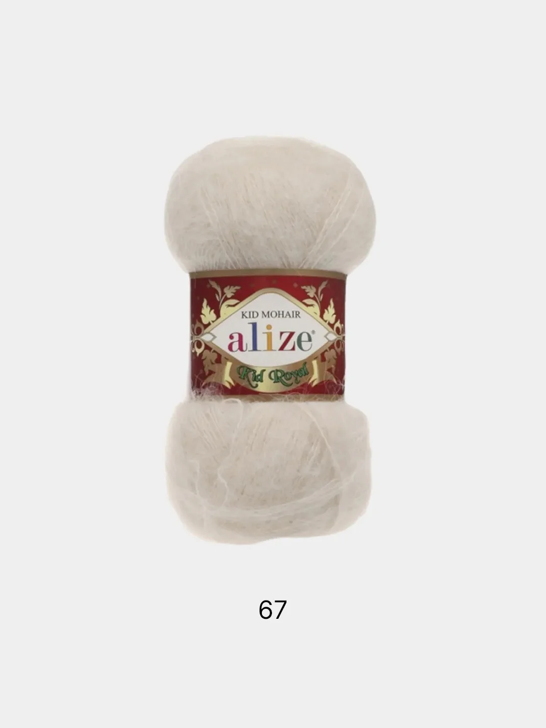 Бежевый пряжа Alize kid mohair royal