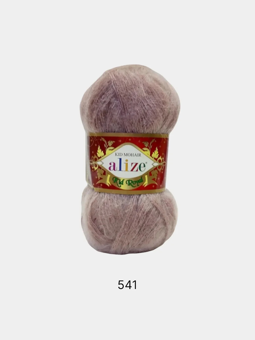 Бежевый меланж пряжа Alize kid mohair royal