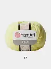 Лимонный пряжа YarnArt Jeans
