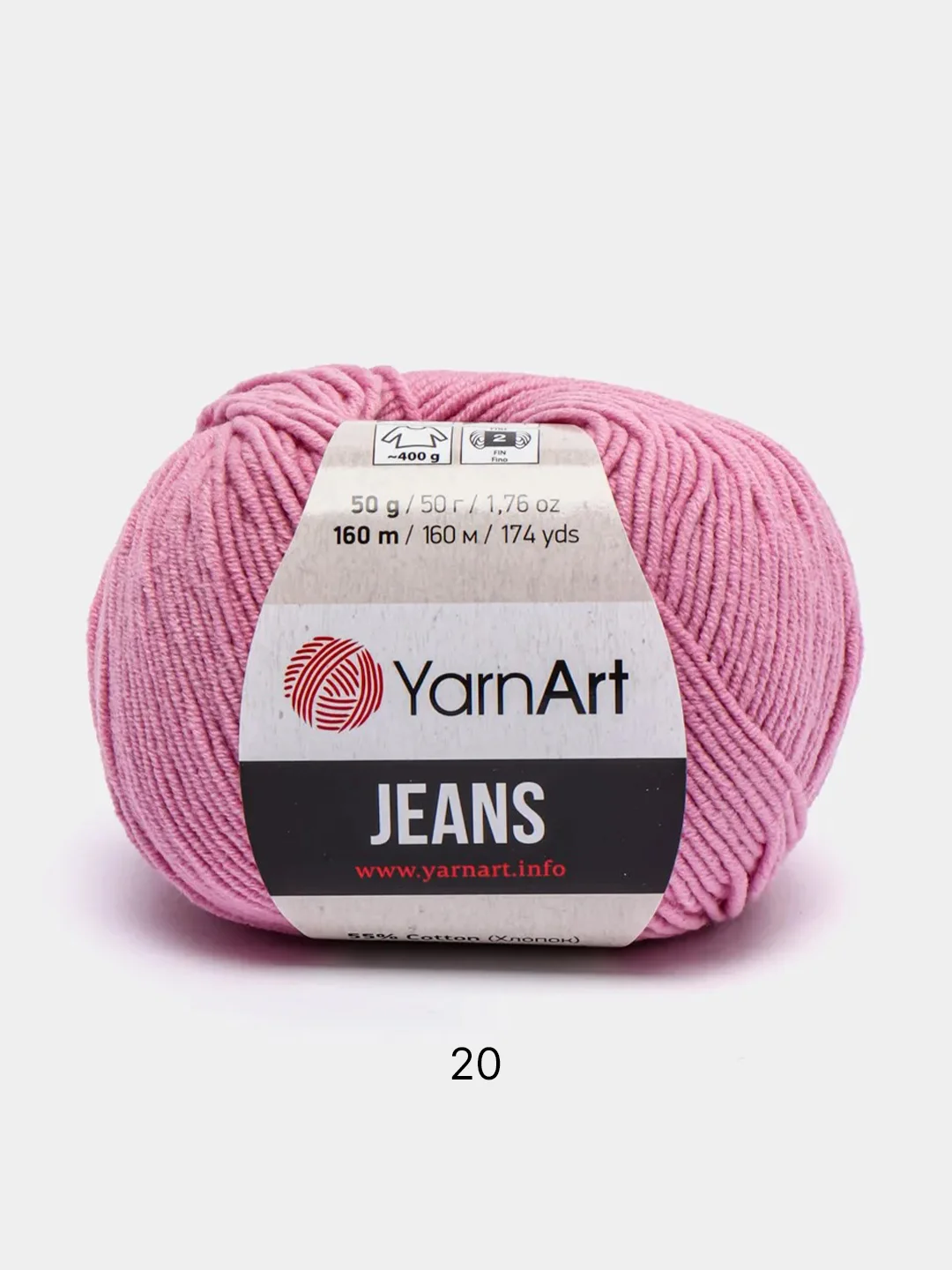 Конфетный пряжа YarnArt Jeans