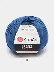 Синий меланж пряжа YarnArt Jeans