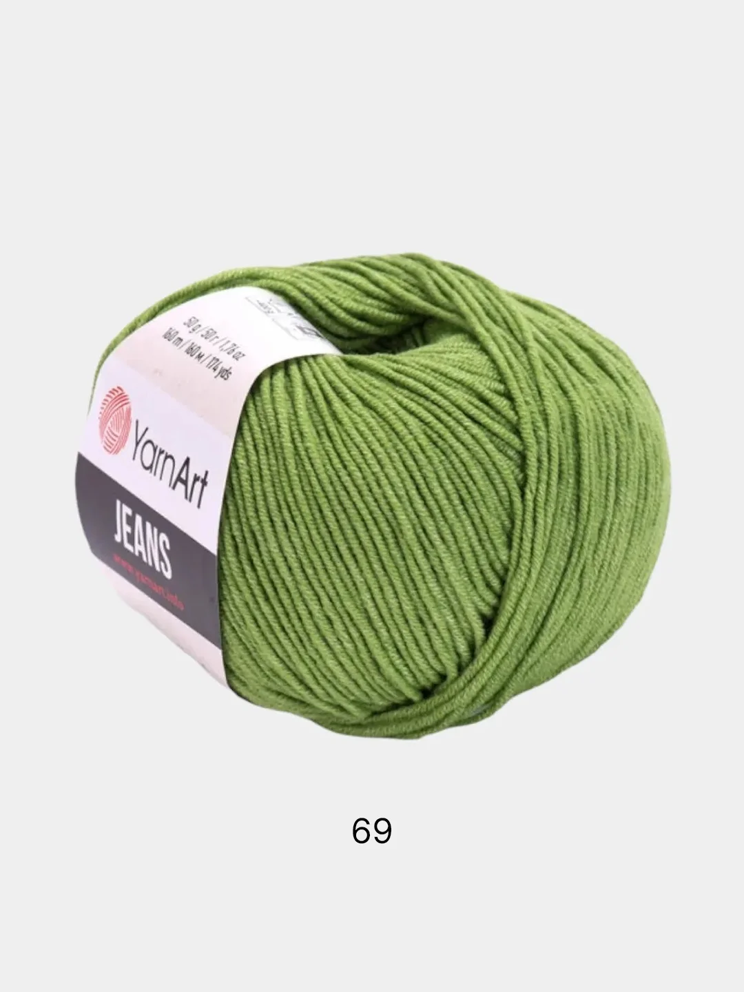 Зеленый пряжа YarnArt Jeans