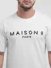 Белый футболка MAISON 9 PARIS, белая