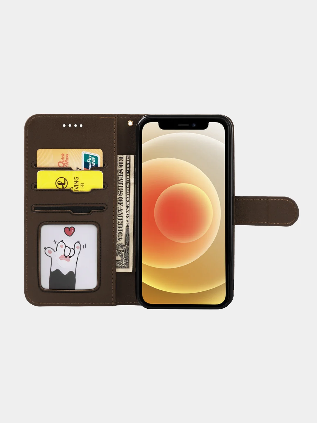 Карамельный кожаный PU чехол книжка Xiaomi Redmi Note 9 / Redmi 10X 4G