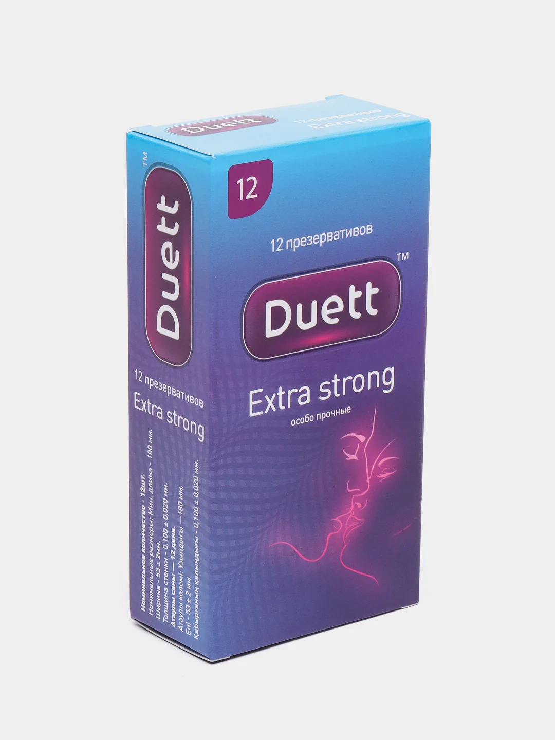 Презервативы Duett Extra Strong особо прочные, 12 штук