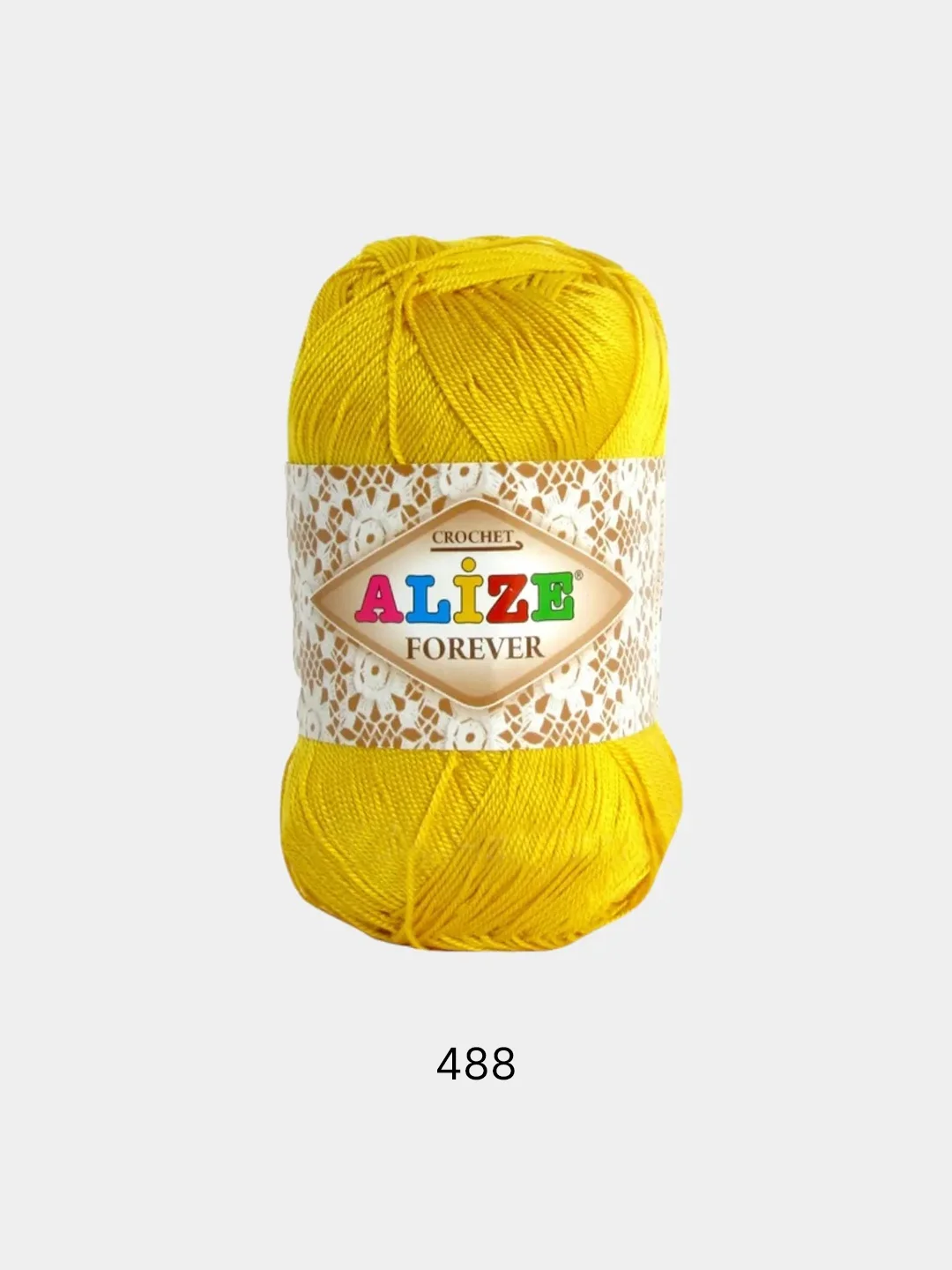 Желтый пряжа Alize Forever