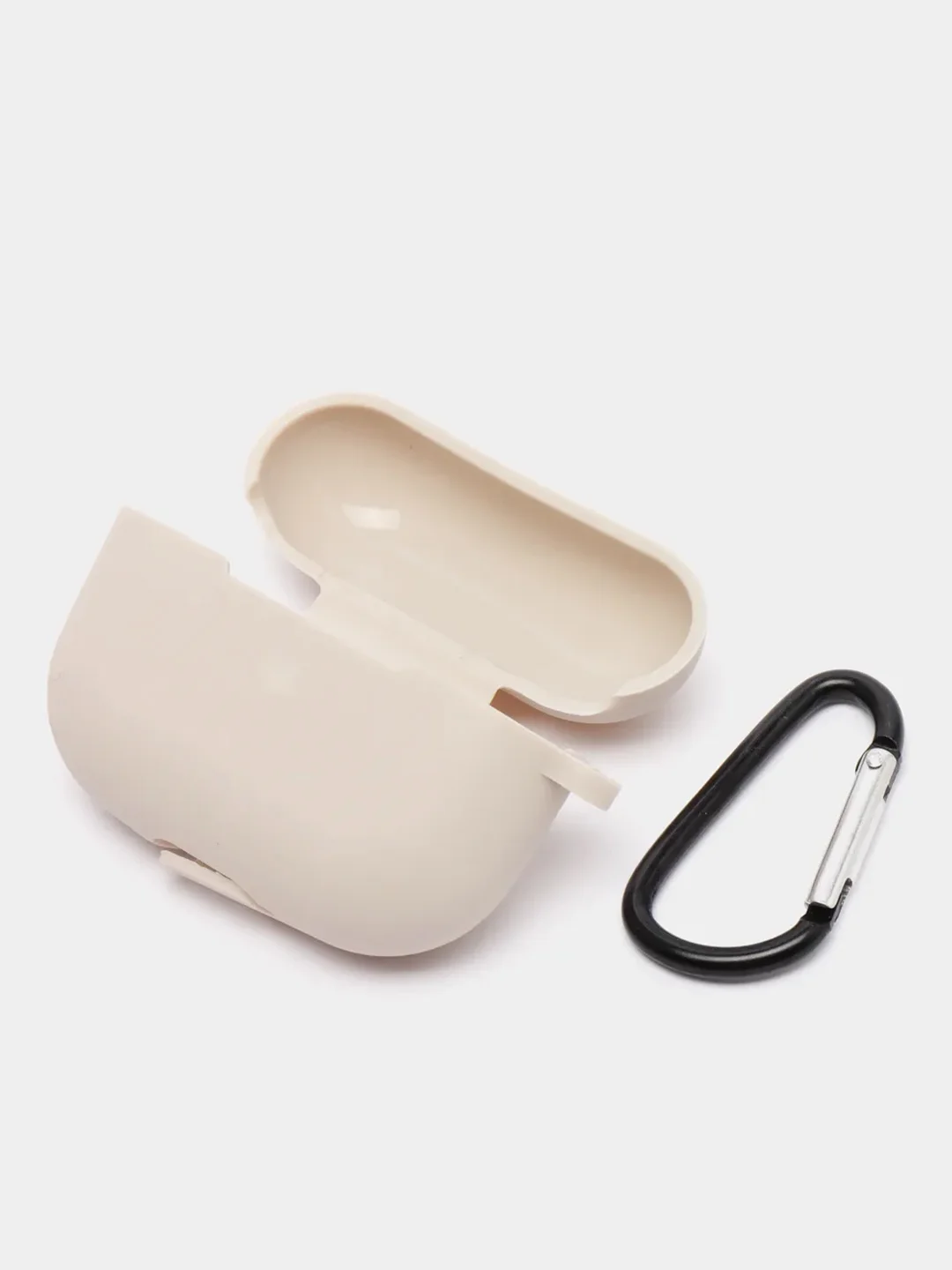 Серебряный силиконовый чехол для наушников Apple Airpods Pro, Airpods
