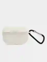 Белый силиконовый чехол для наушников Apple Airpods Pro, Airpods