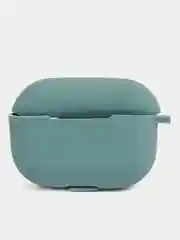 Зеленый силиконовый чехол для наушников Apple Airpods Pro, Airpods