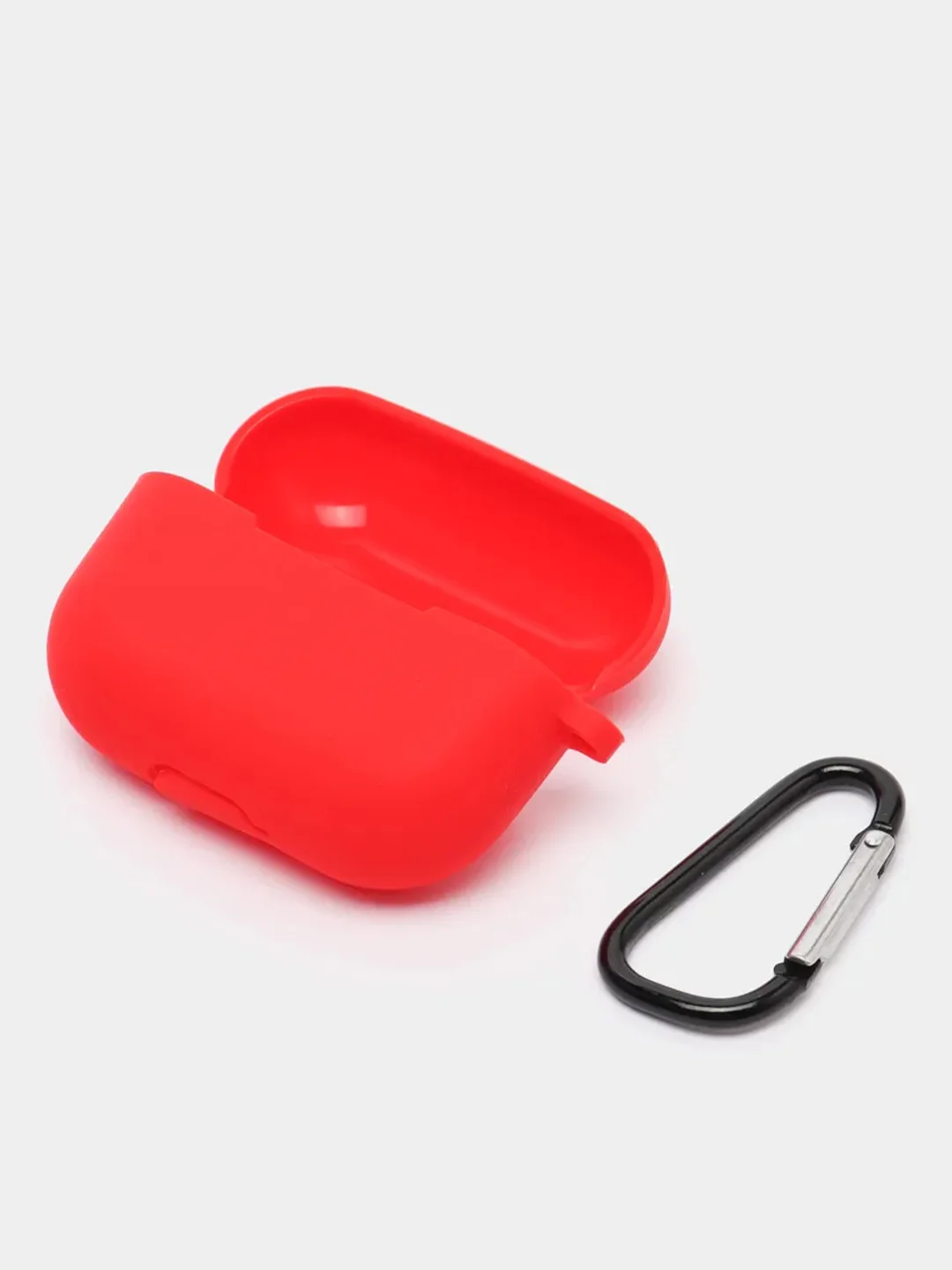 Красный силиконовый чехол для наушников Apple Airpods Pro, Airpods