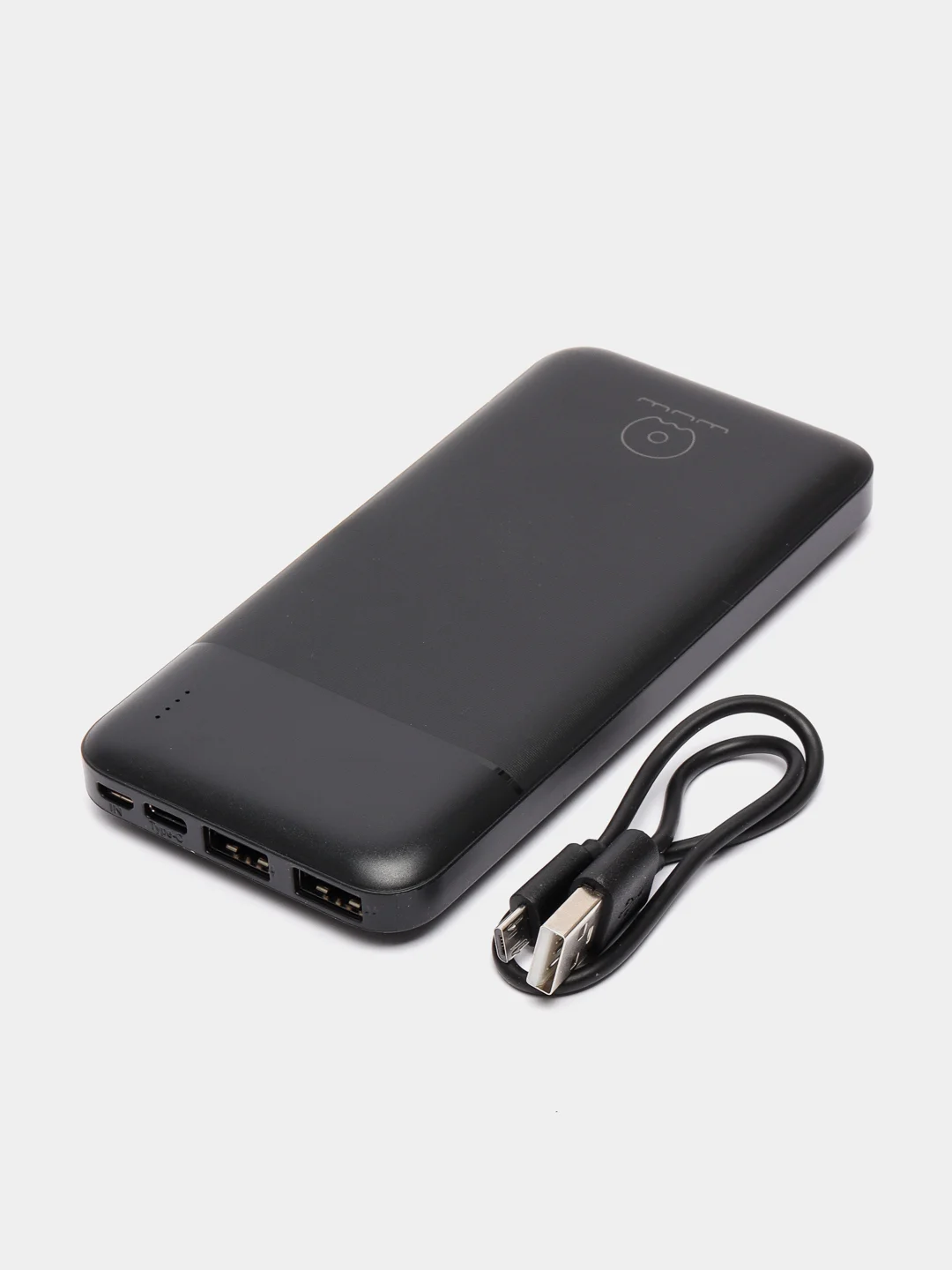 Черный внешний аккумулятор Power bank WUW U-42, 10000 mAh