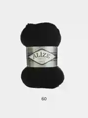 Черный пряжа Alize Superlana Maxi
