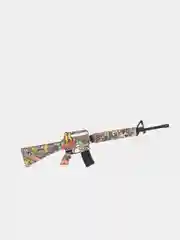 Багровый деревянный автомат из CS GO / КС ГО