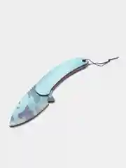 Бирюзовый нож "Скорпион", деревянный, 4 скина