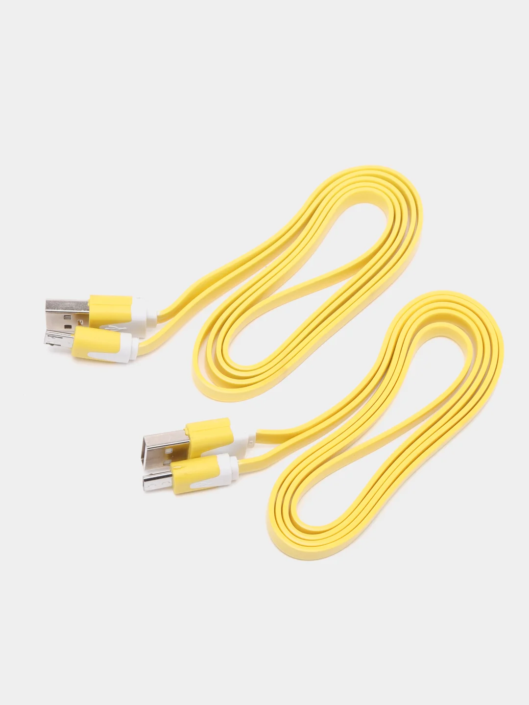 Желтый кабель USB - Micro USB, 2, 4, 8 штук
