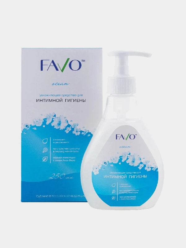 Средство для интимной гигиены увлажняющее FAVO OCEAN, 250 мл