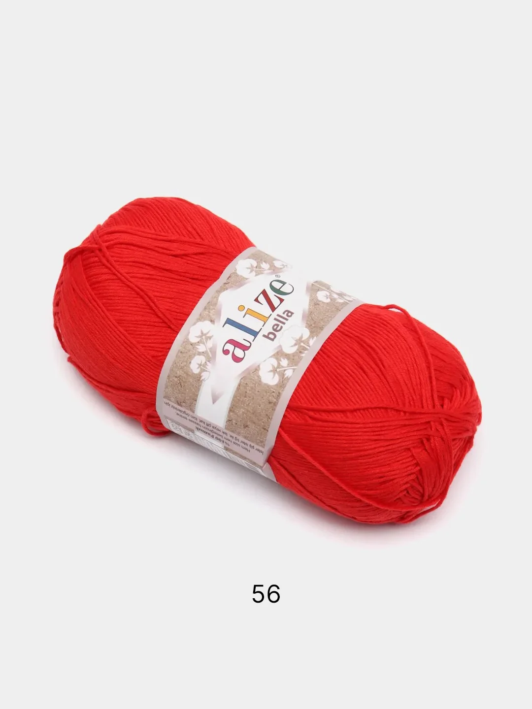Красный пряжа Alize Bella 100