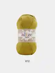 Зелёный хаки пряжа Alize Bella 100