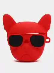 Белый чехол для беспроводных наушников AirPods (Аирподс) 1 / 2 / Pro, Pro 2 с карабином