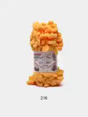 Желтый пряжа Alize Puffy