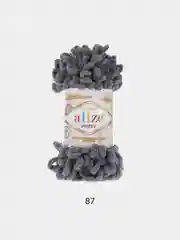 Тёмно-серый пряжа Alize Puffy