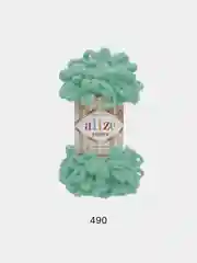 Бирюзовый пряжа Alize Puffy