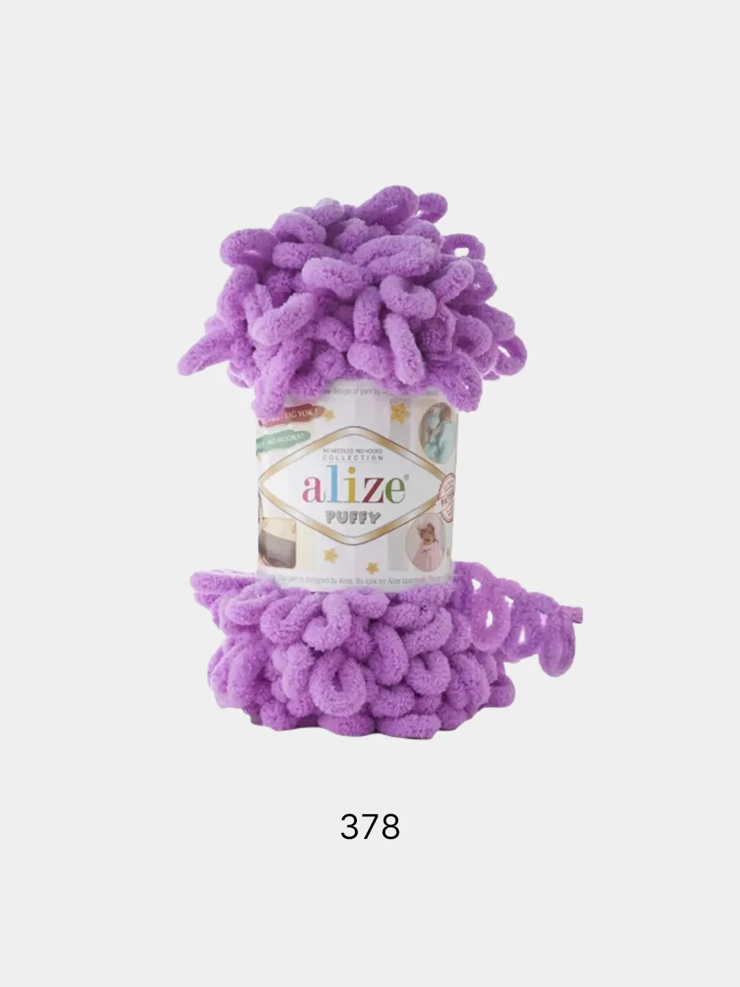 Аметистовый пряжа Alize Puffy