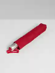 Алый женский зонт, с принтом