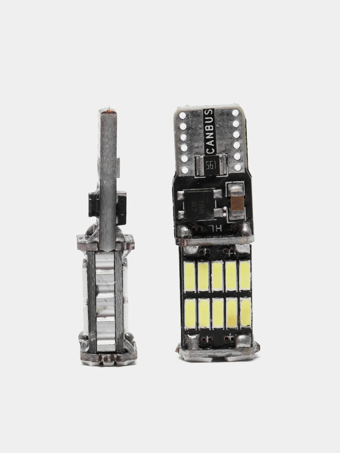 Габаритные светодиодные лампы T10 W5W 16SMD 2 шт (огни, габариты, задний ход), c Canbus