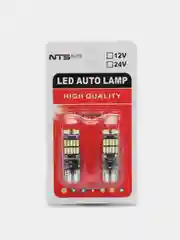 Габаритные светодиодные лампы T10 W5W 16SMD 2 шт (огни, габариты, задний ход), c Canbus