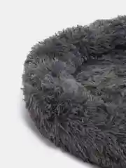 Угольный лежанка для домашних животных, с бортом, круглая