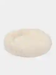 Белый лежанка для домашних животных, с бортом, круглая