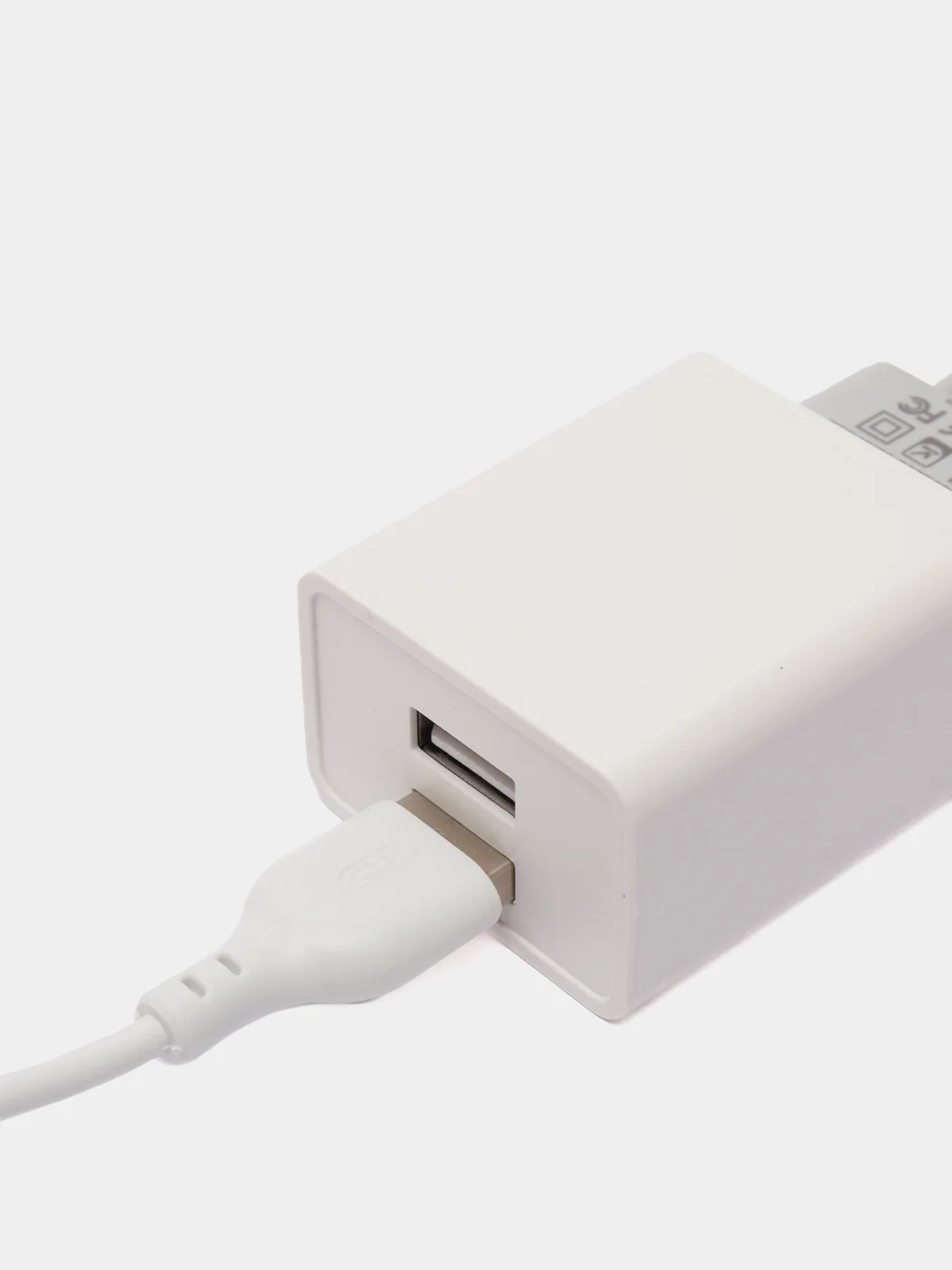 Сетевое зарядное устройство ХО L65 2.4A/2USB, кабель Micro