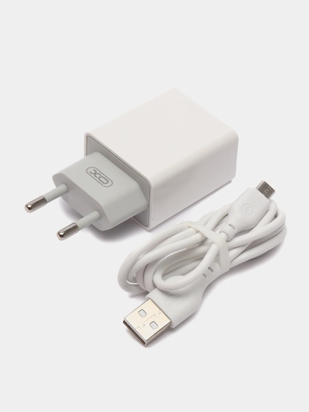 Сетевое зарядное устройство ХО L65 2.4A/2USB, кабель Micro