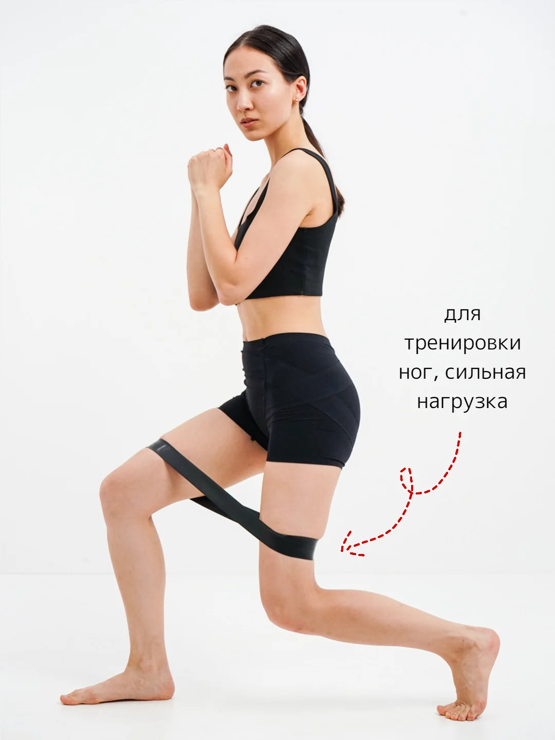 Черный фитнес резинка лента спортивная эспандер для йоги и пилатеса, набор 5шт и поштучно