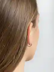 Серебряный серьги круглые