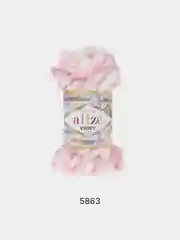 Розовый пряжа Alize Puffy Color