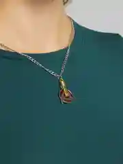 Белый подвеска "Наруто" на цепочке