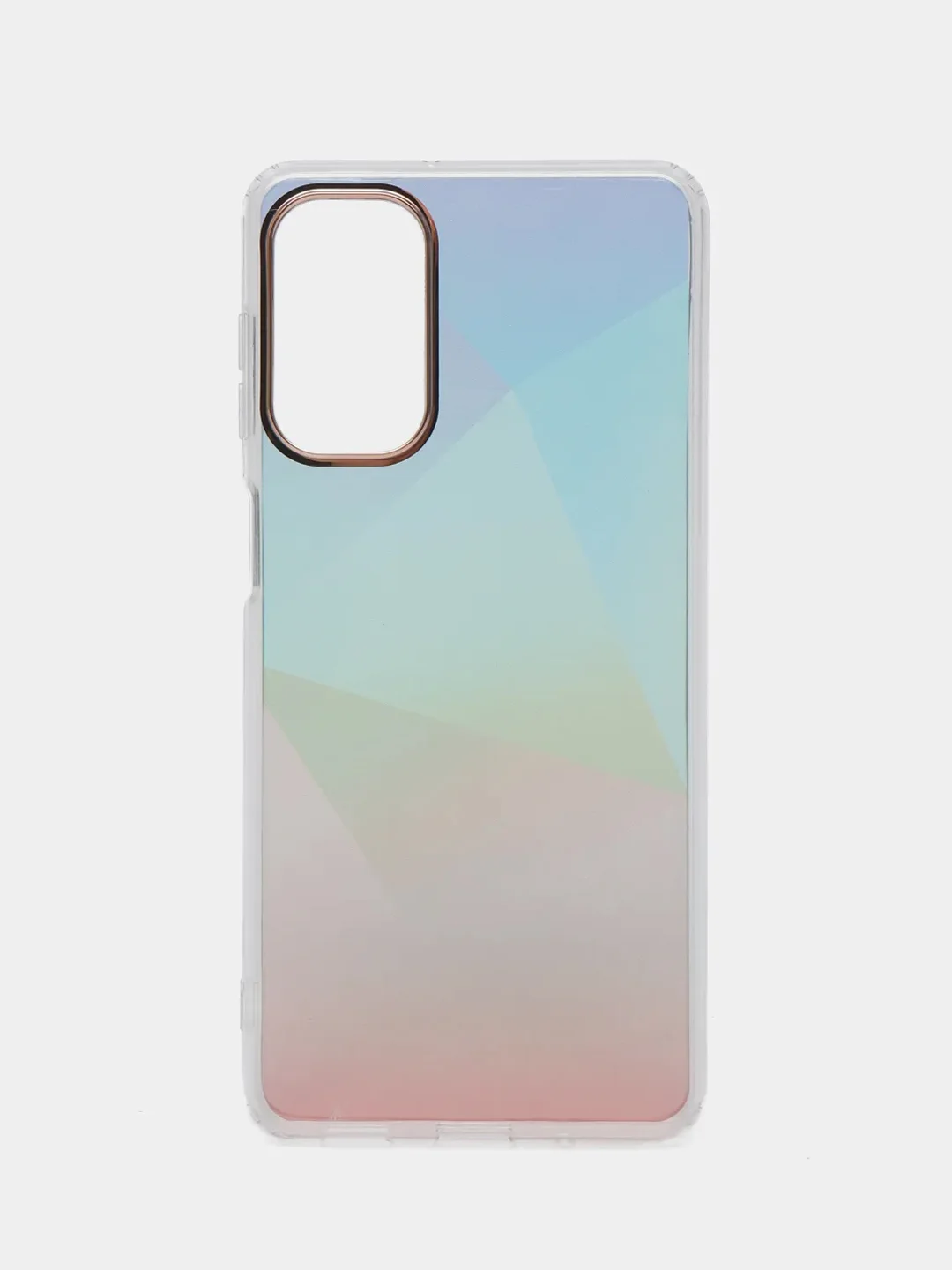 Бирюзовый чехол Samsung Galaxy M52, Самсунг Галакси М52 твердый прозрачный с рисунком