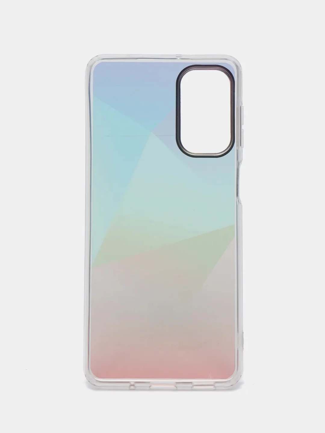 Бирюзовый чехол Samsung Galaxy M52, Самсунг Галакси М52 твердый прозрачный с рисунком