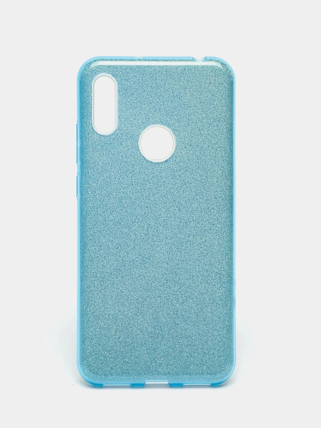 Голубой чехол Honor 8A / 8A Prime / Huawei Y6 2019 / Y6 Prime 2019, Хонор 8А, блестящий сияющий