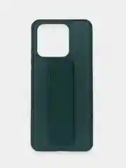Тёмно-зелёный чехол на Xiaomi Redmi 10C / Poco C40, Сяоми Редми 10С / Поко С40, с подставкой